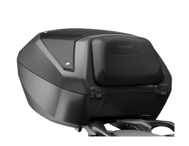 50L Top Box Pack (Black with Red Stitching)