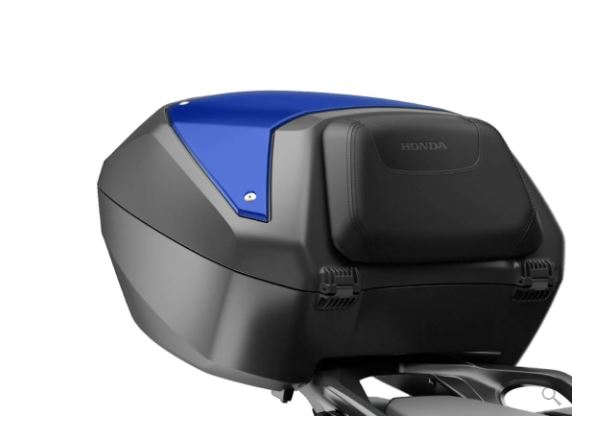 50L Top Box Pack (Pearl Hawkseye Blue with Red Stitching)