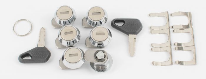 Side Case 6 Piece Aluminium Lock Set