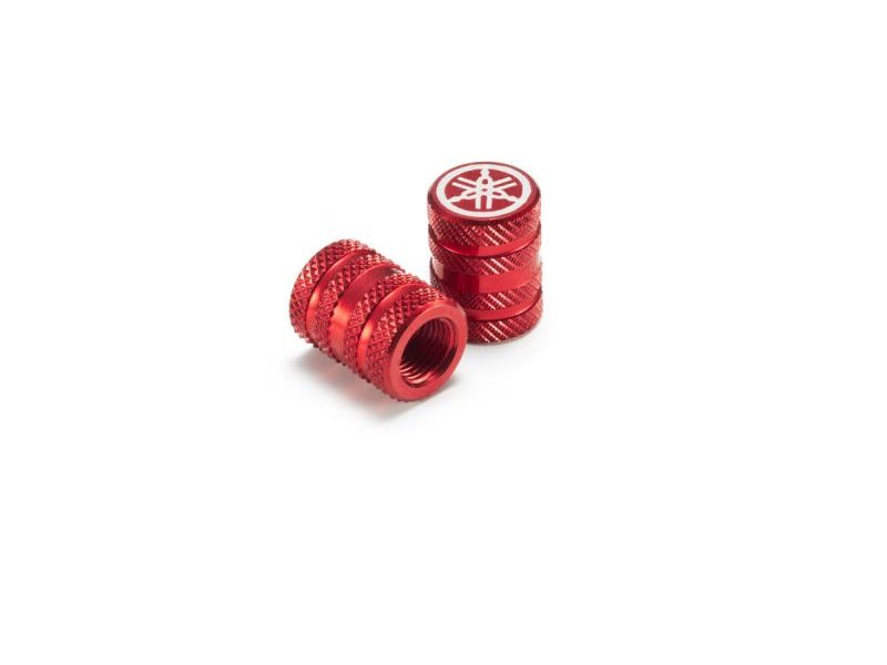 Aluminium Valve Cap (Knurled Pattern) (Red)